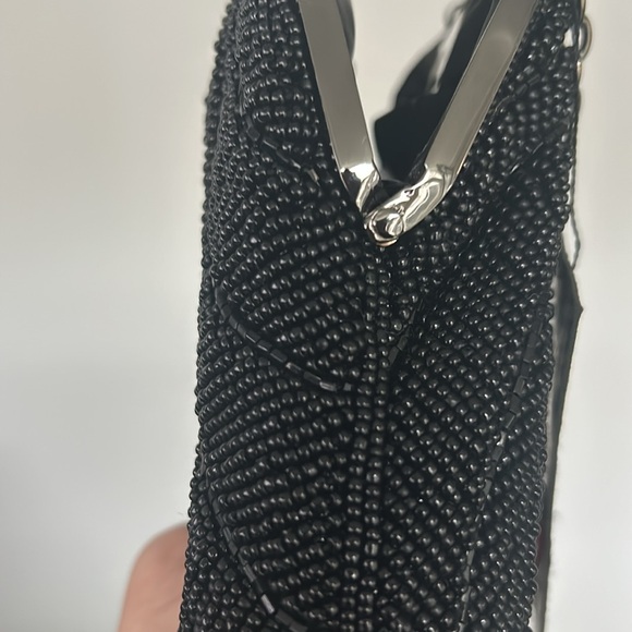 NWT Inge Christopher beaded purse/evening bag Rhinestone clasp - Picture 5 of 7